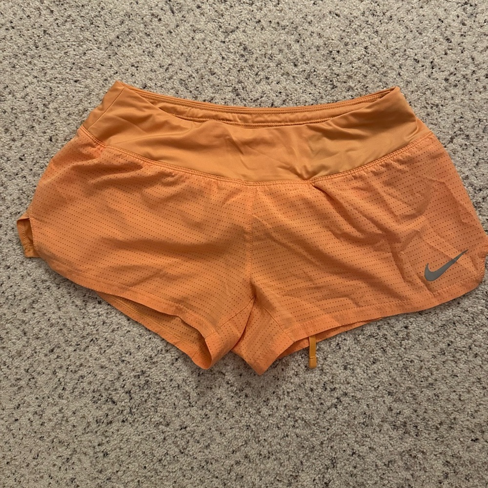 Nike Women's Vibrant Orange Athletic Shorts